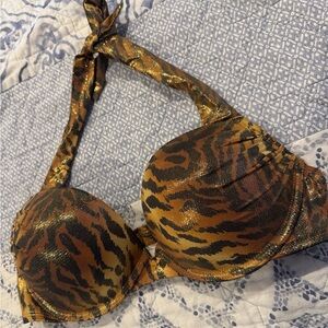 Victoria's Secret Bombshell Bikini Top 34C Animal Print